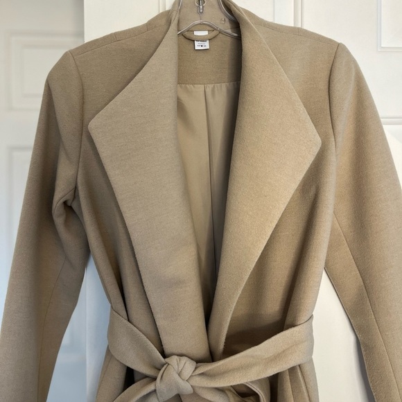 NWOT Twik Simons Self-tie Belted Coat XS Tan/Beige - Picture 5 of 16